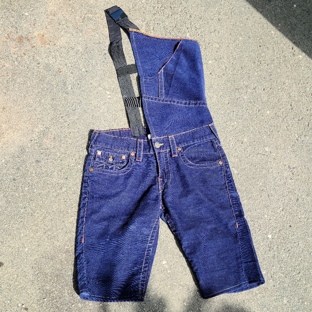 True Religion Corduroy Half-overall Jean Shorts